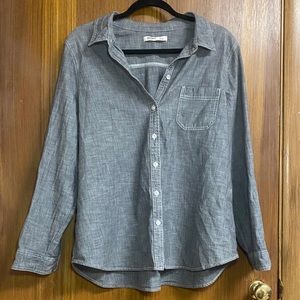 Old Navy Grey Denim Shirt size XL